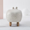 Hippo Faux Leather Animal Stools Footstools Ottomans Kids Gift Toy Brown / grey