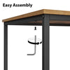 Industrial Coffee Table 2-Tier Storage Centre Table Wood Side Table Living Room