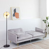 Velvet Sofa Bed Living Room Furniture 2 seater sofa bed with 2 bolister cushions