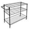 Carbon Steel 3 Tier Trolley Cart Kitchen Restaurant Serving Catering Train UK