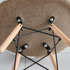 4Pcs Dining Chairs Eiffel Chairs Side Chairs Soft Padded Seat Home Kitchen Check