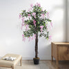 Large Artificial Wisteria Flower Tree in Pot Fake Plant Garden Home Office Decor