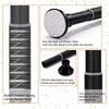 50-240cm Spring Loaded Net Voile Extendable Tension Shower Curtain Rail Pole Rod