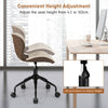 Linen Fabric PU Leather Office Chair Ergonomic Swivel Computer Desk Chairs