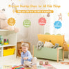 Kids Flip-up Toy Storage Chest w/Seating Bench Children Bedroom Organizer