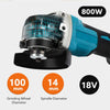 800W HANDHOLD ELECTRIC ANGLE GRINDER CUTTING GRINDING SANDING POWER TOOL 18V UK