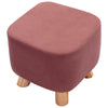 Small Square/Round Footstool Pouffe Sofa Stool Chair Velvet Fabric Padded Seat