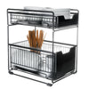 2 Tier Layers Metal Storage Rack/Shelving Wire Shelf Kitchen/Office