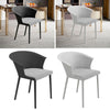 Set of 4 Pieces Upholstered Plastic Dining Chairs Kitchen Office Armchair Seat