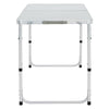 Aluminum Portable Folding Camping Table Adjustable Picnic Table Outdoor BBQ Desk