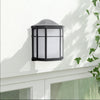 Vintage Coach Lantern Wall Light Outdoor Frosted Glass Bevel Garden Retro Lamp