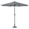 3m Metal Frame Parasol Tilt Crank Outdoor Garden Patio Umbrella Sun Shade Canopy