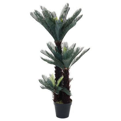 125CM Artificial Cycas Palm Tree Potted Topiary Plant Indoor Outdoor Tropical UK