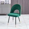 2/4 X Dining Chairs Velvet Set Padded Seat Metal Leg Kitchen Chair Home Office
