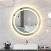 Round LED Illuminated Bathroom Mirror Make Up Smart Touch Control Dimmable Light