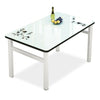 Glass Dining Table and 4 Chairs Set Steel Frame Dining Room Kitchen Furniture