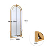 180cm Luxury Gold Arched Mirror Full Length Wall Mount Antique Rustic Home Decor