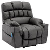 Electric Power Lift Riser Recliner Chair Fabric Massage Heat Chair Armchair QO