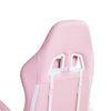 White Pink Executive Racing Gaming Chair PU Faux Leather Computer Desk Chair