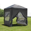Outdoor Pop up Gazebo 2x2 3x3 m Garden Marquee Party Tent Sun Canopy Home Grey