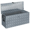 Aluminium Storage Box Silver Lockable Trailer Box Tool Box Organizer Chest