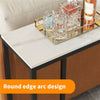 Elegant Marble Console Table Snack Entryway Table Home Office Corner Workbench