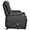 Electric Rise Power Lift Pu Leather Recliner Armchair Sofa Chair Black QA