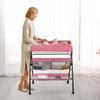 Adjustable Height Baby Changing Table Infant Diaper Changing Station with Wheels