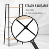 4-Tier Minimalistic Ladder Shelf Unit Steel Frame Home Display Storage Rack