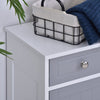 75x60cm Freestanding Bathroom Storage Cabinet Unit w/2 Drawers Cupboard