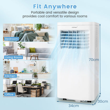 4-in-1 9000 BTU Portable Air ConditionerAir AC Unit Cooling Fan Dehumidifier