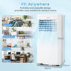 4-in-1 9000 BTU Portable Air ConditionerAir AC Unit Cooling Fan Dehumidifier