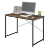 Computer Desk Writing Study Laptop Table w/ Metal Frame Home Office Workstation
