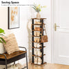 Shoe Rack Wooden Tall Shoe Rack Narrow Shoe Storage Organizer Slim Shoe Shelf