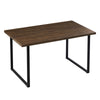 Modern Wood Dining Table Kitchen Dining RoomTable with X/U Shaped Metal Legs