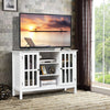 Wooden TV Stand Cabinet 3 Tier Entertainment Center Multi Storage Cupboard Unit