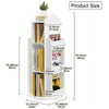 360° Rotating 3 Tier Bookcase Children Kids Book Shelf Rack Storage Bookshelf