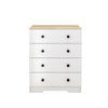 Chest of 4 Drawers Large Capacity Metal Track Living Bedroom Bedside Cabine New