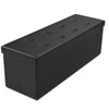 Folding Storage Ottoman Faux Leather Footstool Bench Toy Box Chest w/Lid Bed End
