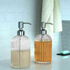 450ml Lotion Liquid Soap Dispenser Bathroom Kitchen Sink Accessory Glass Vintage
