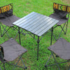Outdoor Foldable Portable Picnic Camping Table & 4 Chairs Set Garden Folding BBQ