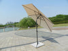 Large Garden Parasol 3M 2.7M Outdoor Patio Umbrella Sun Shade Canopy Tilt Crank