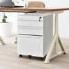 Mobile File Cabinet 3-Drawers Stationeries Storage Organiser Unit with Lock