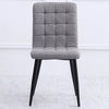 Upholstered High Back Dining Chairs 4pcs/set Office Chair Metal Legs Living Room