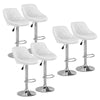 1/2/4/6x Bar Stools Gas Lift Swivel Faux Leather Kitchen Breakfast Counter Salon