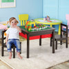 5 in 1 Kids Table and Chair Set Children Building Block Activity Table W/Storage
