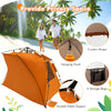 Instant Pop-up Beach Tent 3-4 Persons Foldable Portable Beach Shade W/Carry Bag