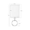 100pcs Acrylic Plastic Blank Keyrings Insert Photo Passport Key rings UK