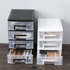 PLASTIC STORAGE DRAWERS 4 TIER DRAW TOWER UNIT MINI DESKTOP CONTAINER HOLDER NEW