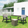 Garden Furniture Set Patio Table & Chair 2 Armchairs Coffee Tea Storage Table UK